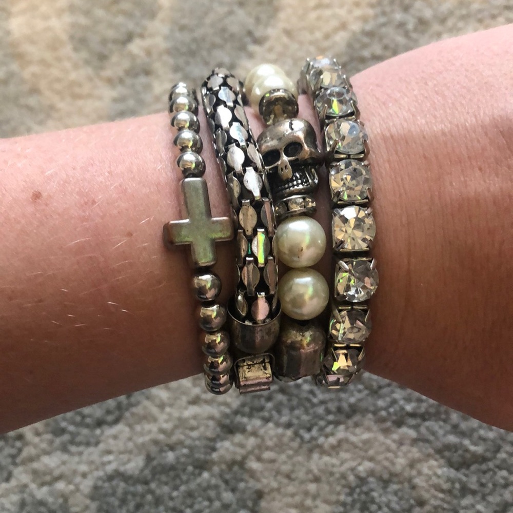 Silver bracelets